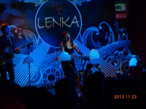 Lenka singing her heart out!