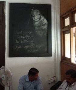 And what's office without a Gandhi quote (Photo: Carissa Hickling)