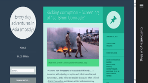 What "Every Day Adventures in Asia" looks like using Flounders theme