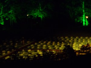 Outdoor theatre before the audience...