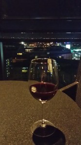 Sipping my Malbec watching planes land from BGC, Manila, Philippines