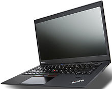 This is snazzier than my old ThinkPad but you get the picture... (Photo: Wikipedia)