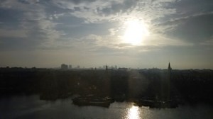 Old skyline of Amsterdam