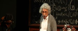 Naseer as Einstein (Photo: NCPA website)