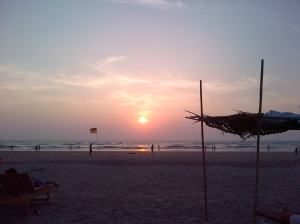 Goa sunset on New Years Eve 2013