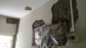 What was once our wall...