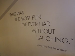 2015-07-03 London BAFTA Annie Hall Quote