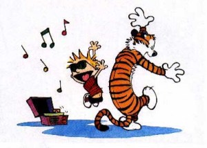 calvin hobbes Happy Dance